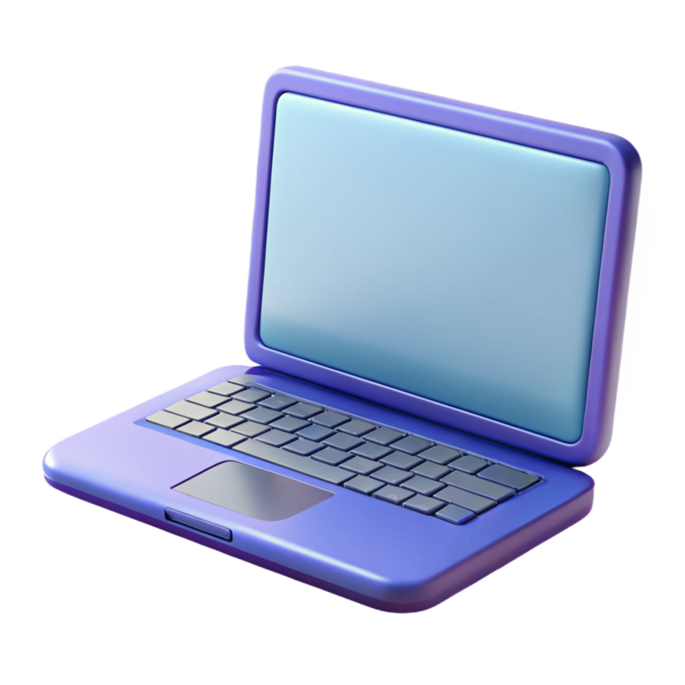 gorgeous timeless Laptop with blank screen NO BACKGROUND with Transparent Background. png