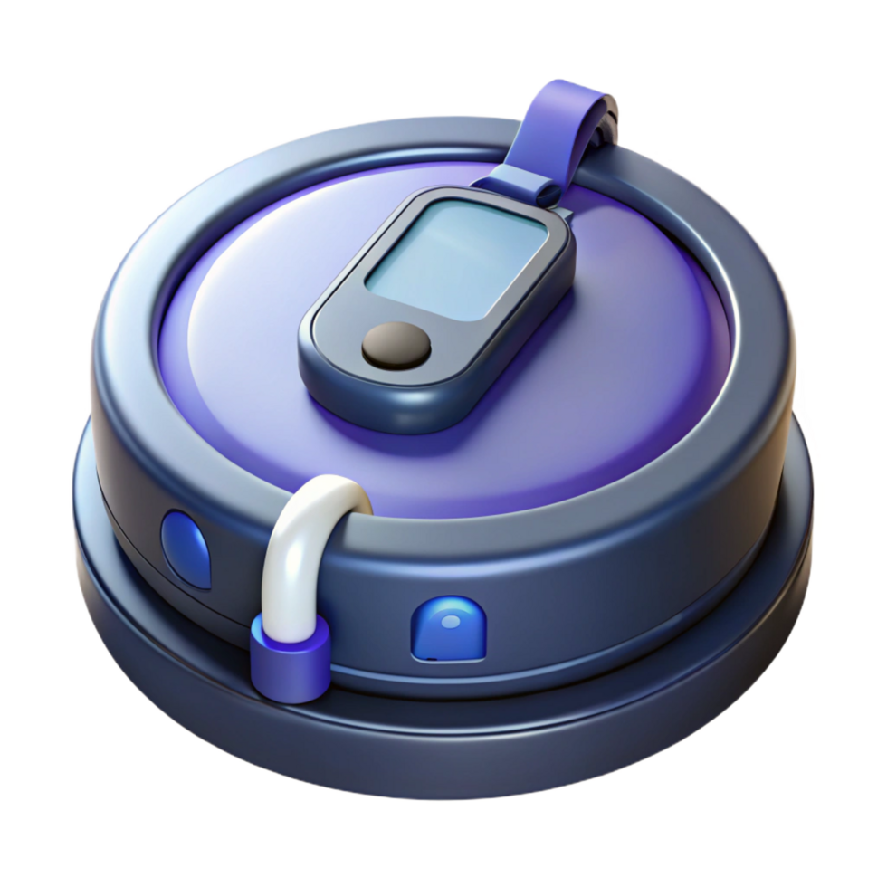 spectacular modern Robot vacuum cleaner with charging dock NO BACKGROUND with Transparent Background. genuine png