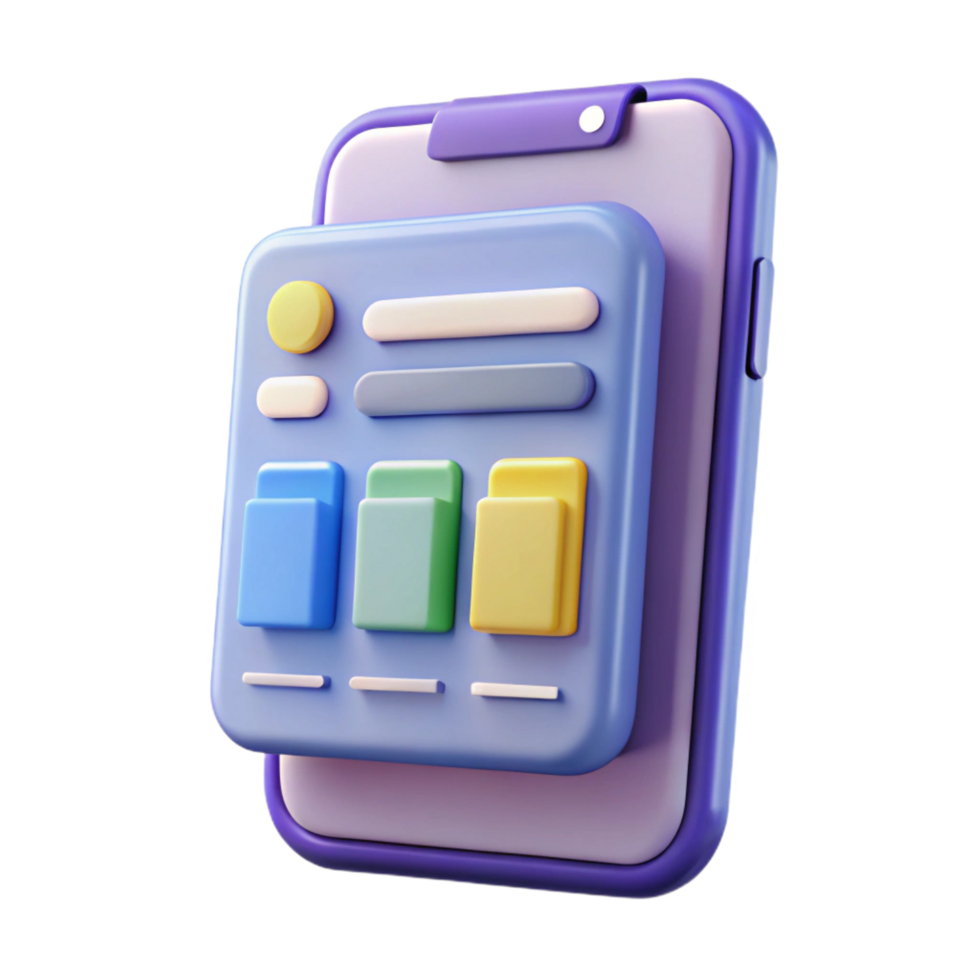 stunning bohemian Mobile app interface design NO BACKGROUND with Transparent Background. perfect clarity png