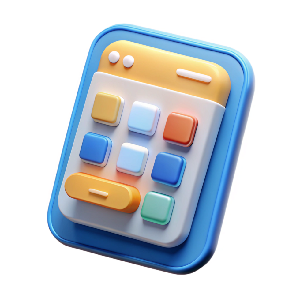 radiant distinguished Mobile app interface design NO BACKGROUND with Transparent Background. png