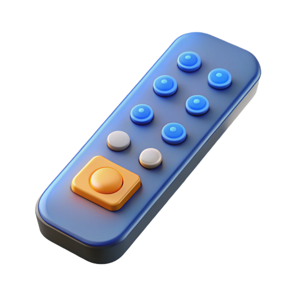 memorable impressionist Smart TV remote control NO BACKGROUND with Transparent Background. luxury png