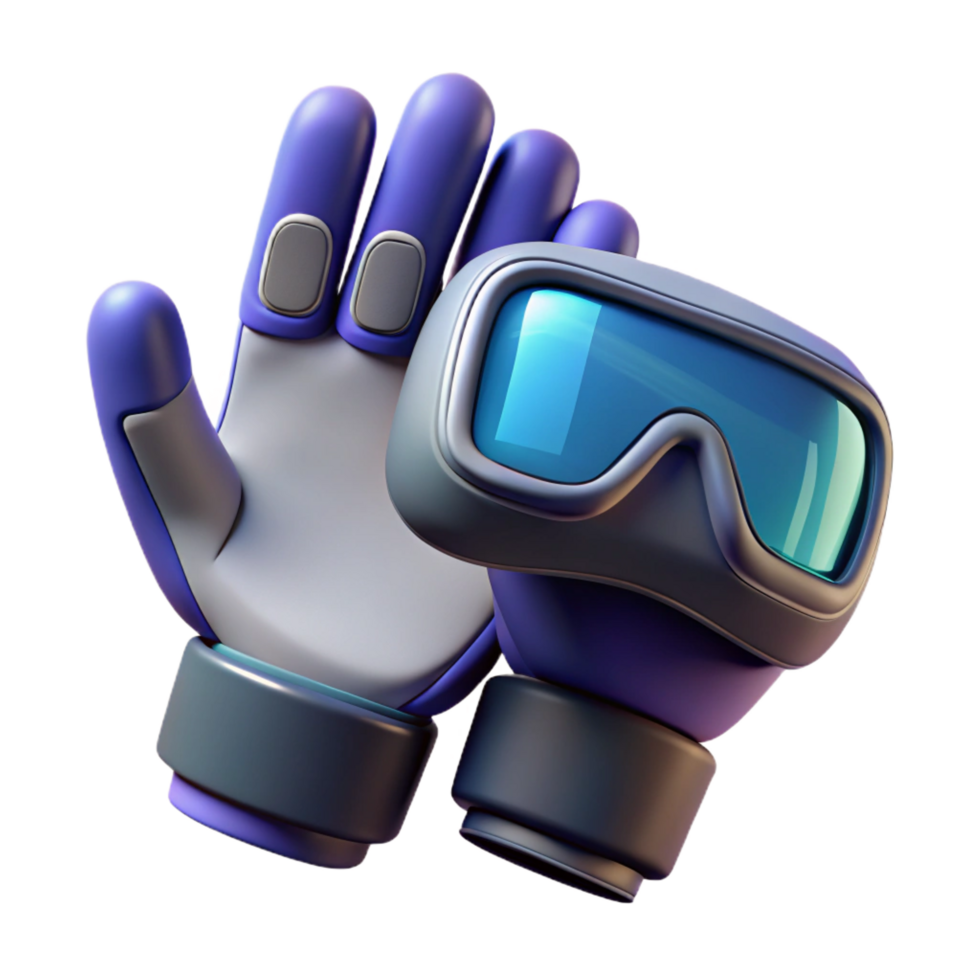romantic picturesque Virtual reality gloves NO BACKGROUND with Transparent Background. exclusive png