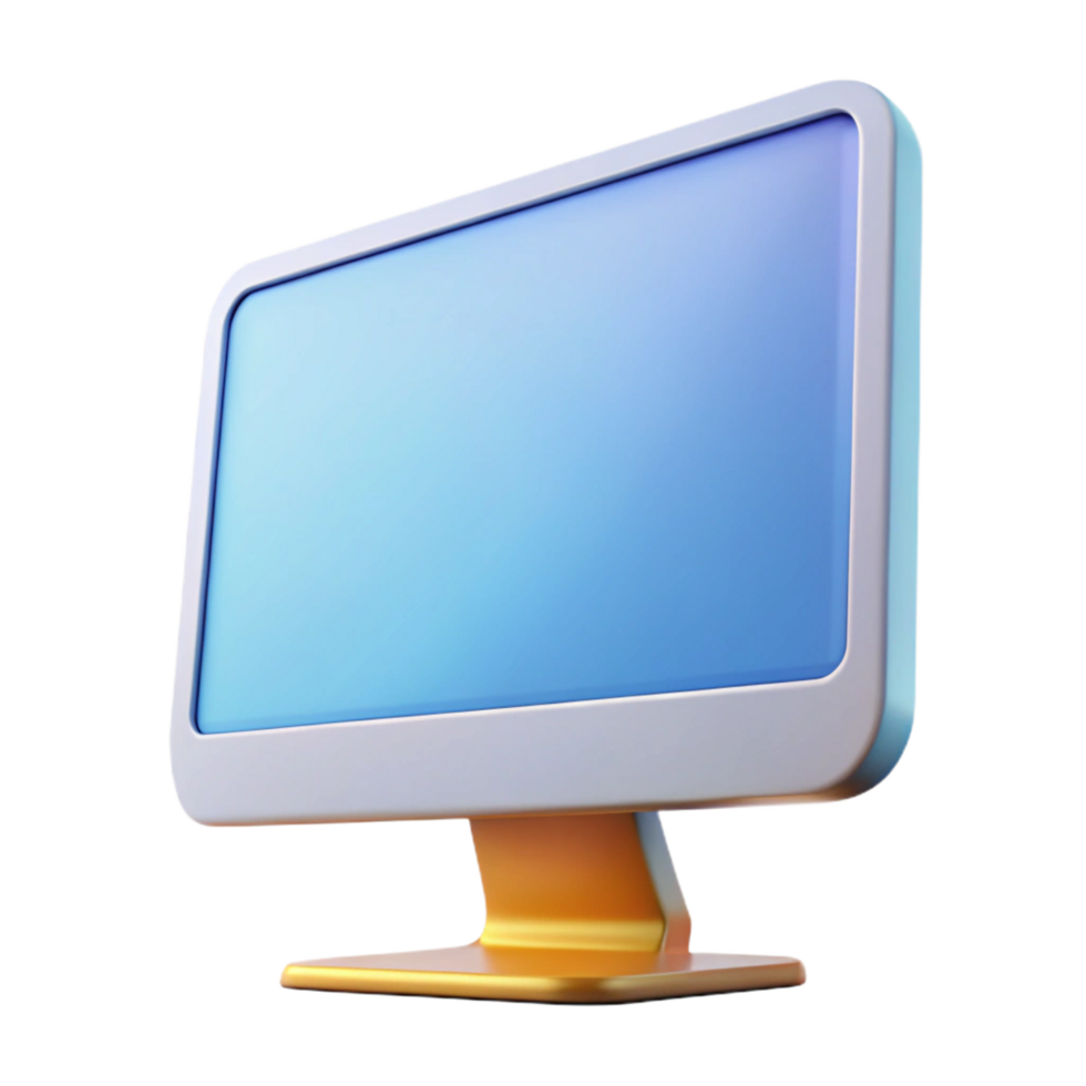 spectacular coveted Computer monitor with thin bezel NO BACKGROUND with Transparent Background. png