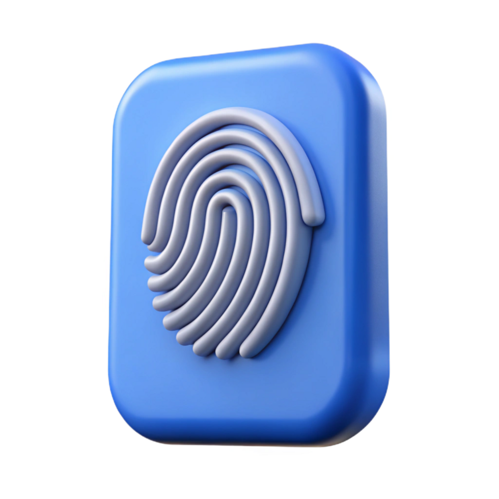 notable artistic Biometric fingerprint scanner NO BACKGROUND with Transparent Background. ultra HD png