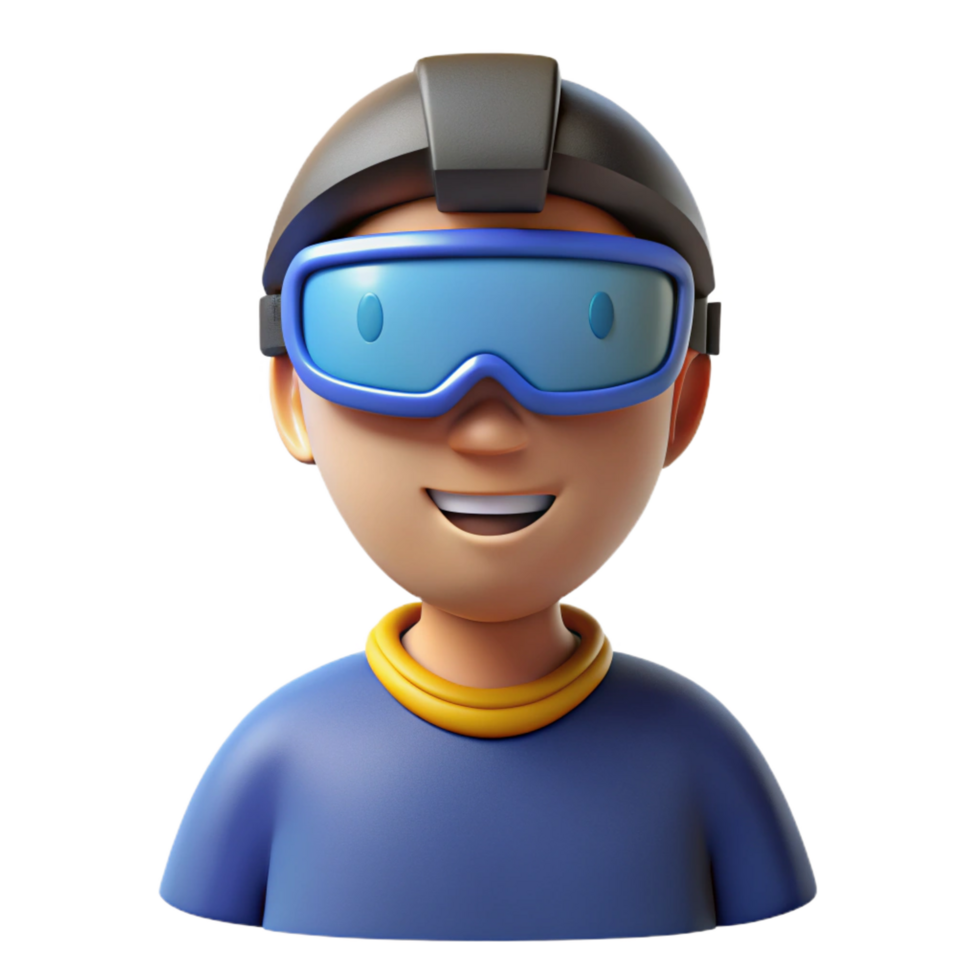 wonderful sought-after Metaverse virtual reality avatar NO BACKGROUND with Transparent Background. png