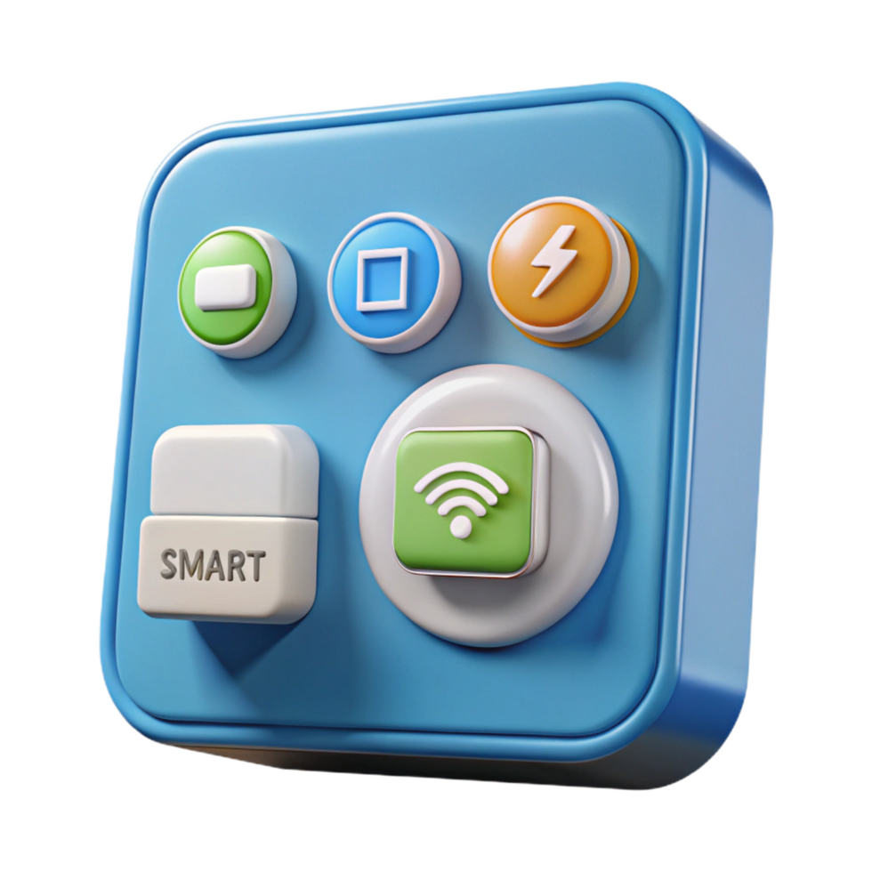 splendid avant-garde Smart home automation control panel NO BACKGROUND with Transparent Background. artisan png