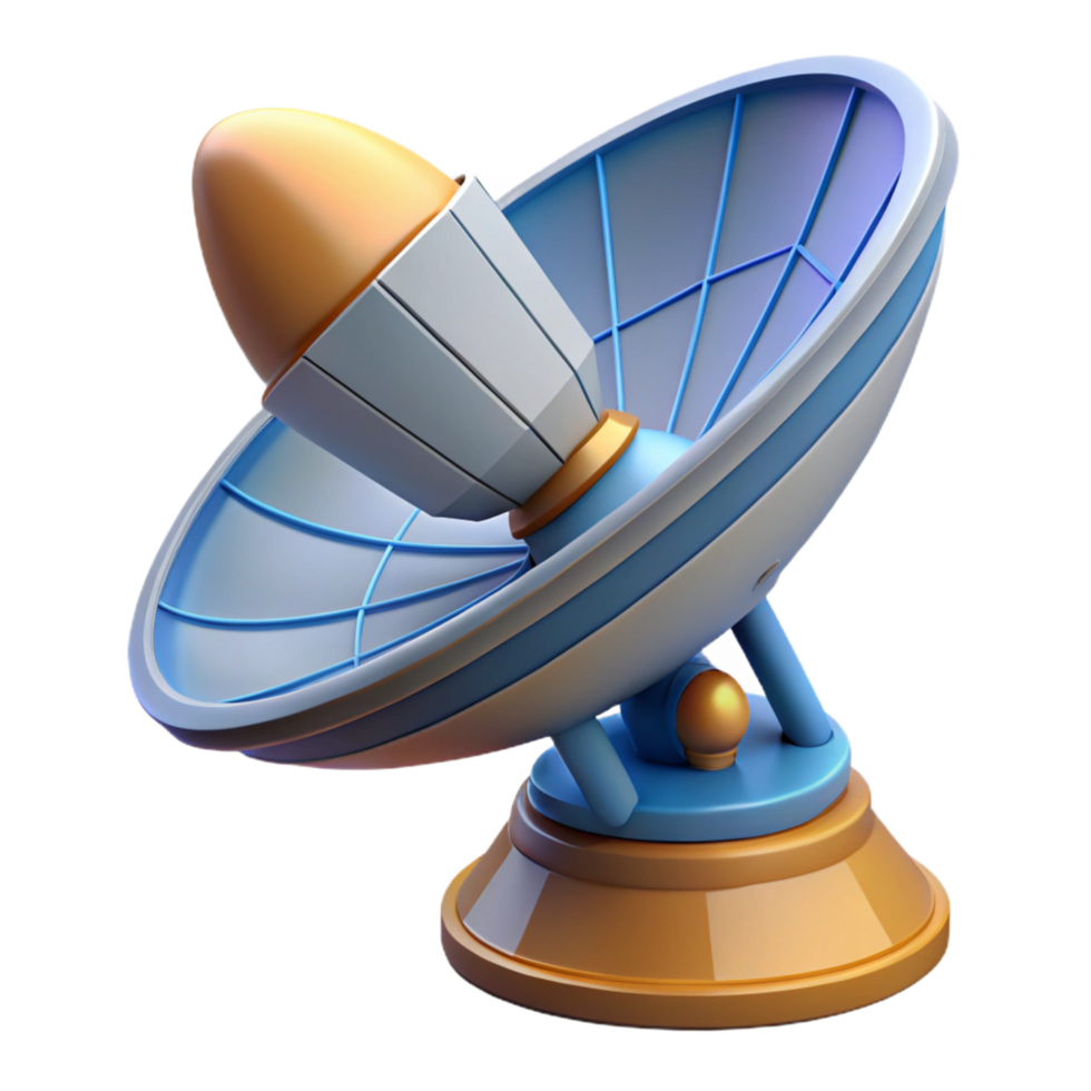 unforgettable retro Space technology satellite dish NO BACKGROUND with Transparent Background. genuine png
