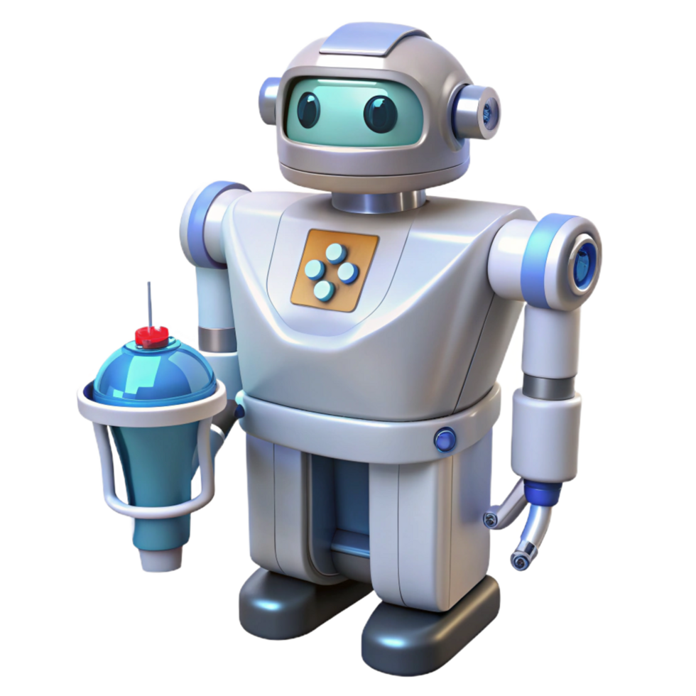radiant quintessential Medical technology surgical robot NO BACKGROUND with Transparent Background. png