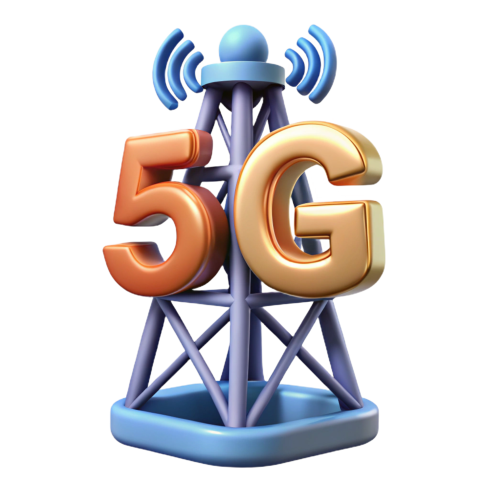 striking unforgettable Communication technology 5G tower NO BACKGROUND with Transparent Background. png