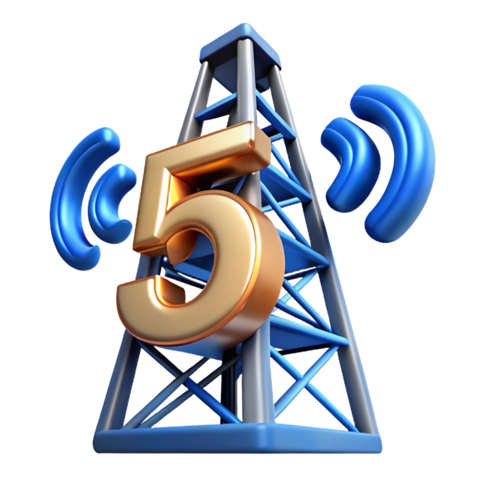 mysterious alluring Communication technology 5G tower NO BACKGROUND with Transparent Background. sharp png