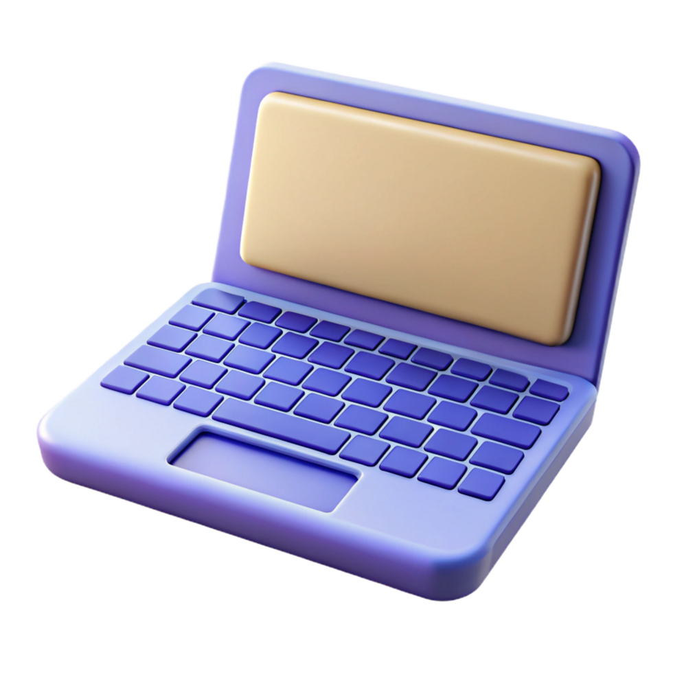 splendid timeless Laptop keyboard close-up NO BACKGROUND with Transparent Background. png