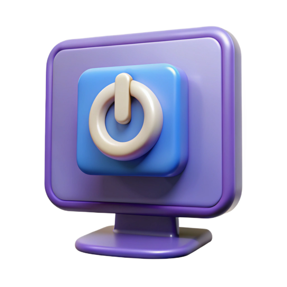 unforgettable nordic Computer monitor power button NO BACKGROUND with Transparent Background. premium png