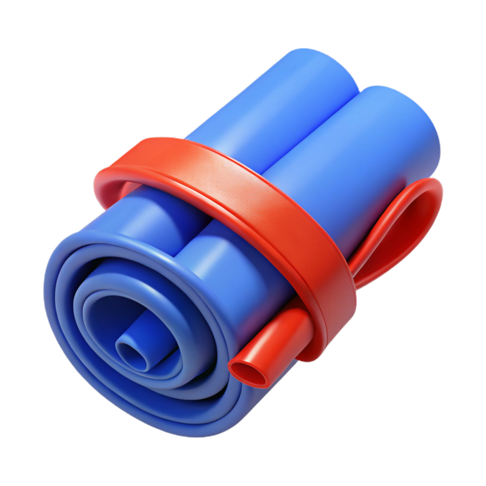 mesmerizing bold industrial Blueprints rolled up and tied with a red ribbon, NO BACKGROUND with Transparent Background. flawless png