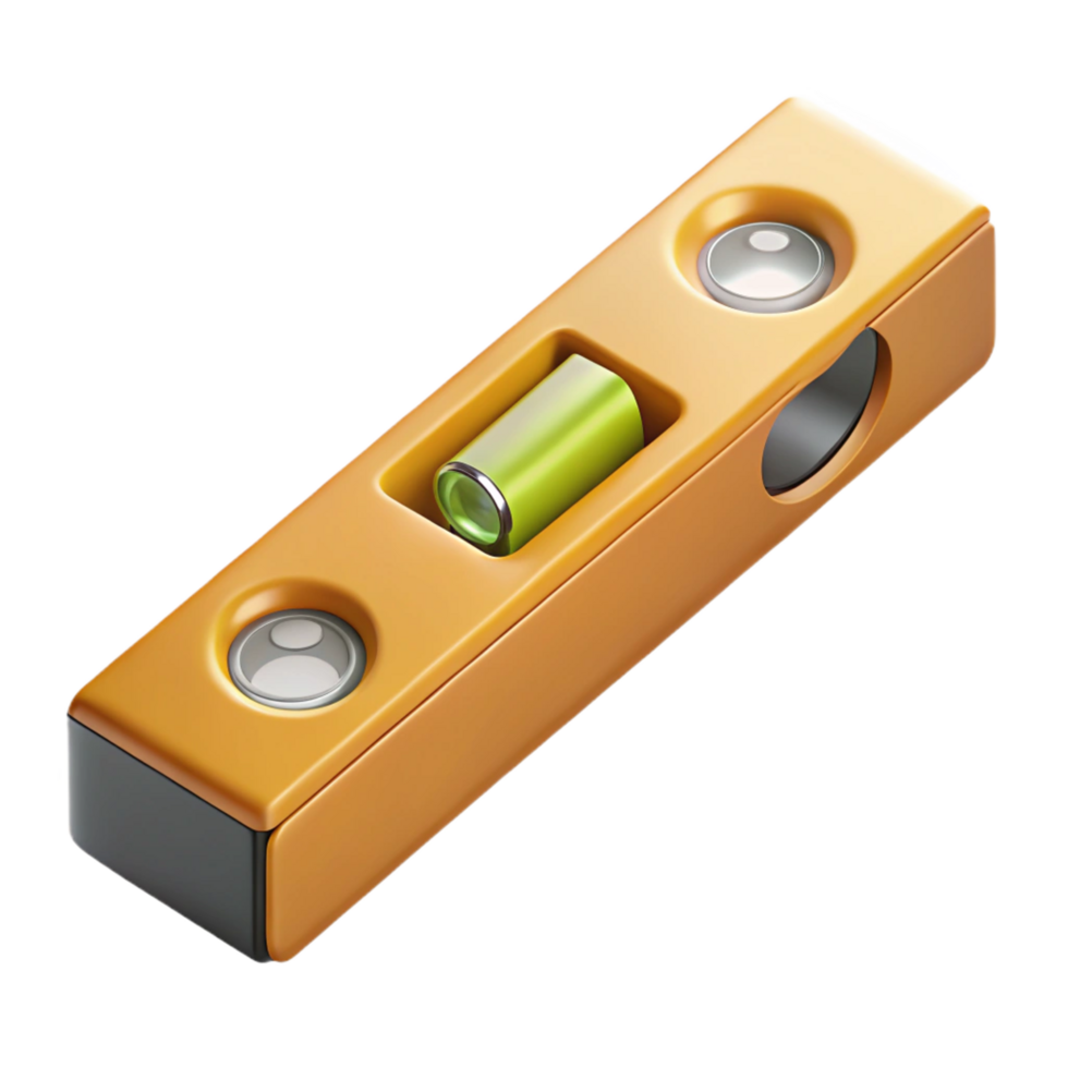 splendid distinctive Carpenter's level, NO BACKGROUND with Transparent Background. png
