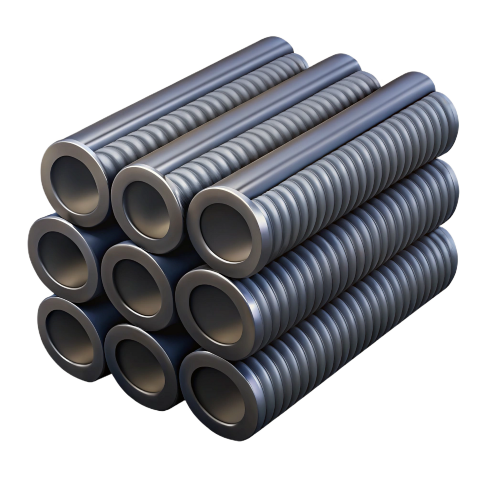 intense extraordinary Bundle of steel rebar, NO BACKGROUND with Transparent Background. gallery standard png