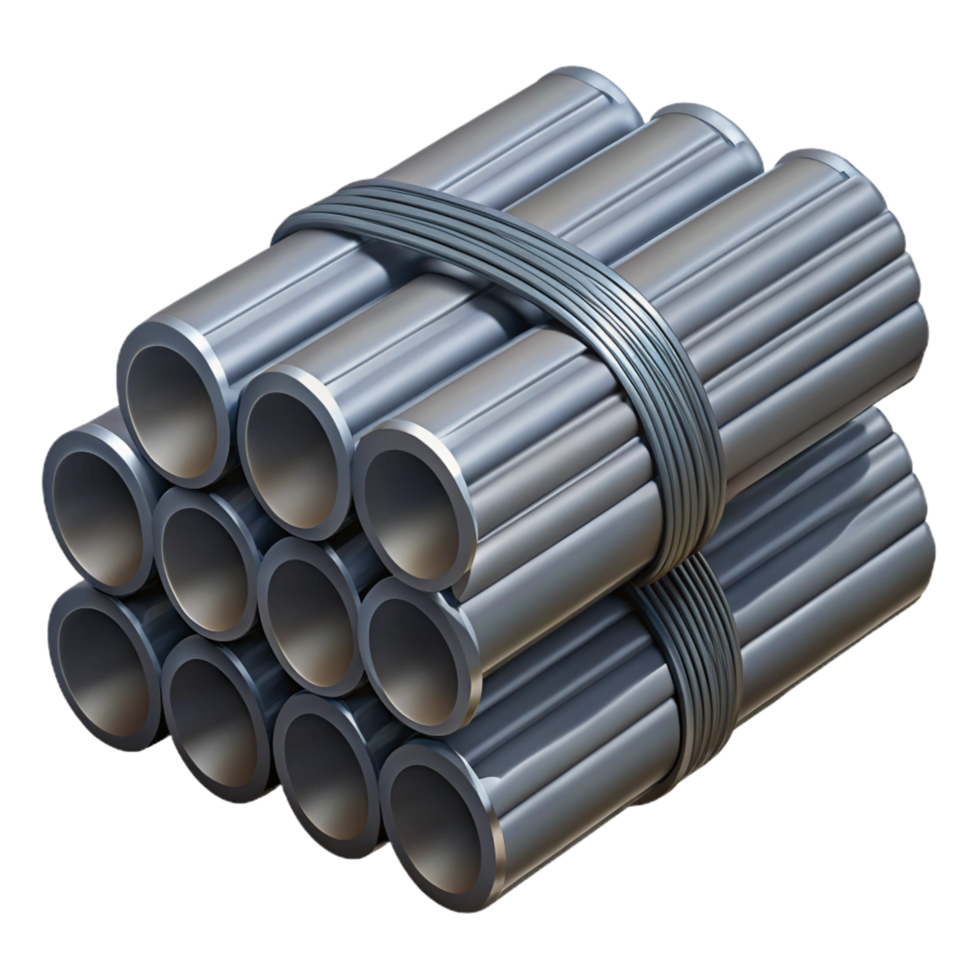 passionate wonderful Bundle of steel rebar, NO BACKGROUND with Transparent Background. flawless png