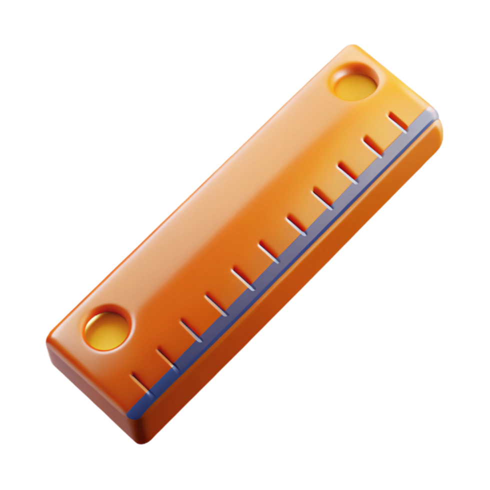 magnificent mysterious industrial Architectural scale ruler, NO BACKGROUND with Transparent Background. crisp png