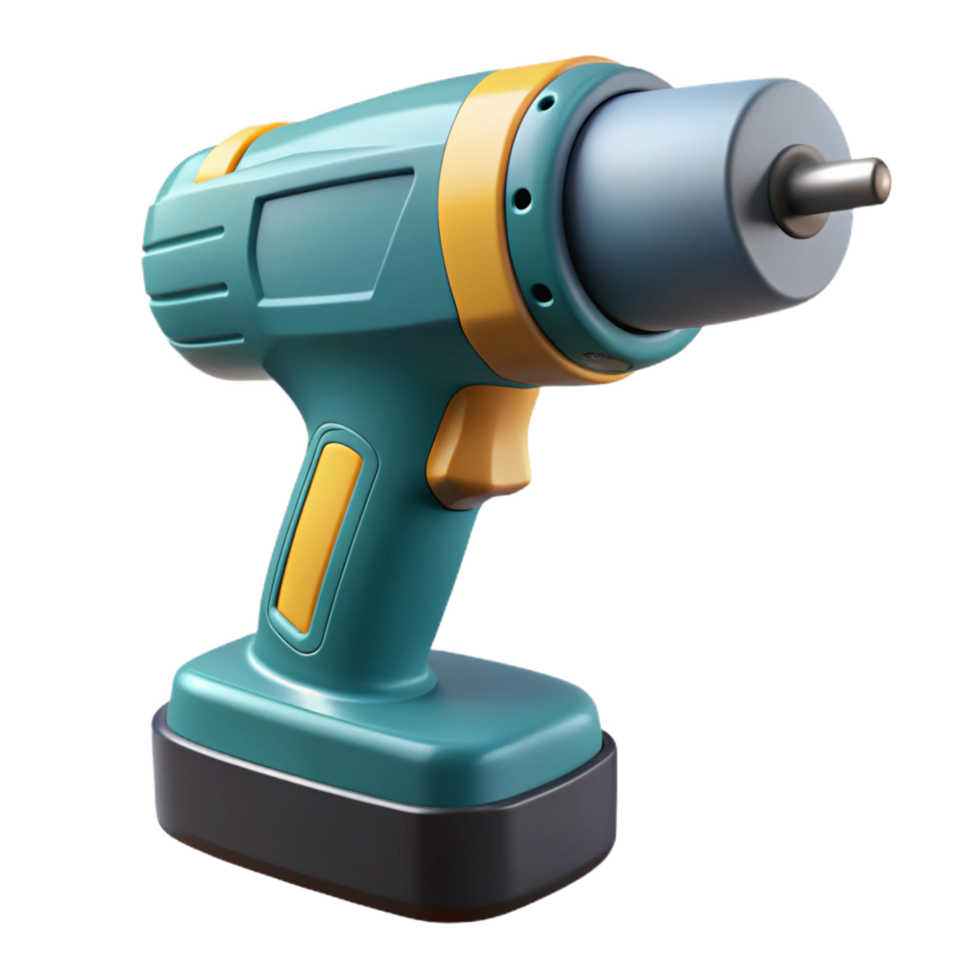 sumptuous geometric Electric drill, cordless, NO BACKGROUND with Transparent Background. gallery standard png