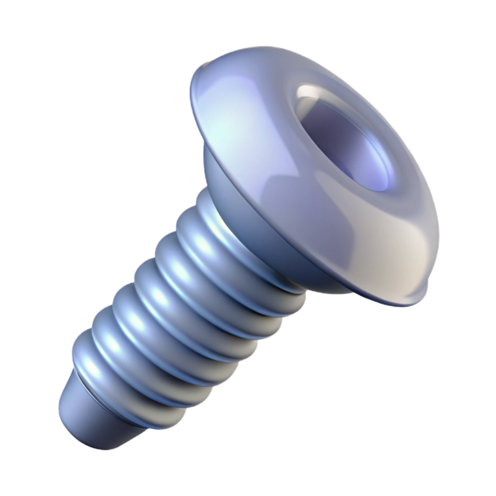 vibrant retro Screw, Phillips head, NO BACKGROUND with Transparent Background. 8K png