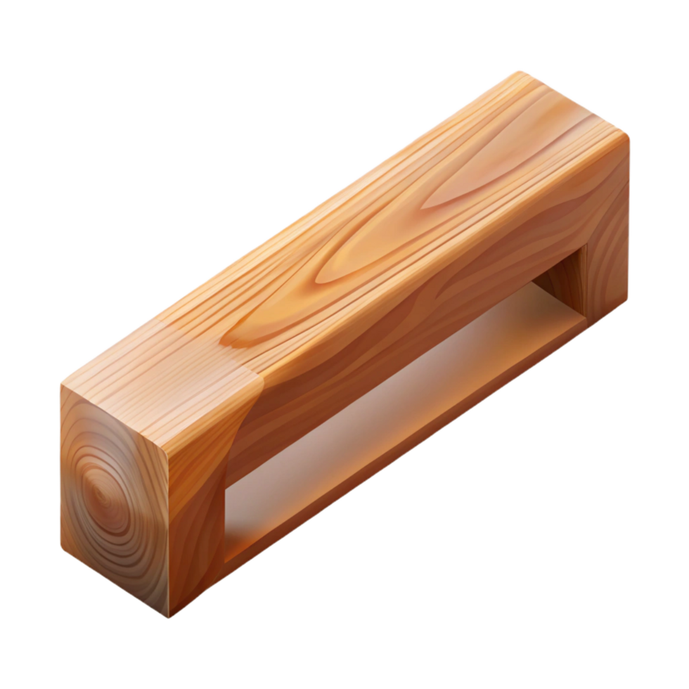 stunning romantic modern Wooden beam, NO BACKGROUND with Transparent Background. authentic png