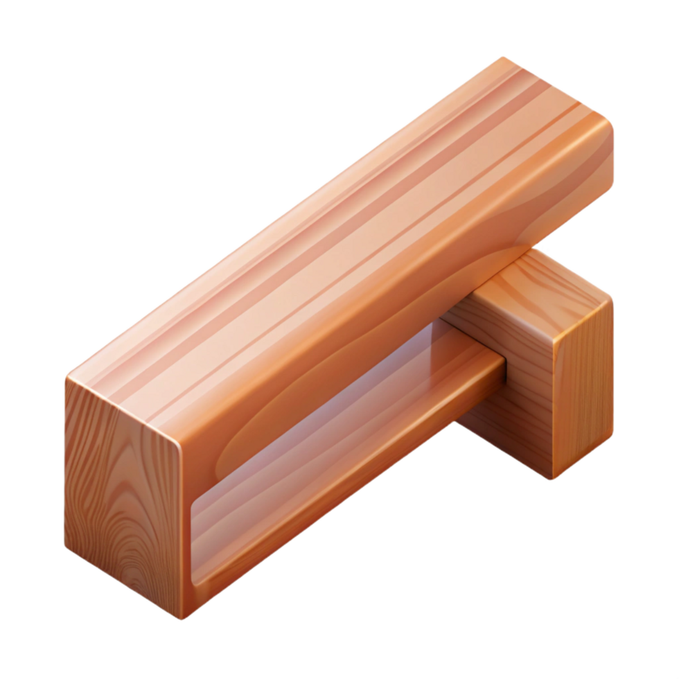 vibrant remarkable Wooden beam, NO BACKGROUND with Transparent Background. png