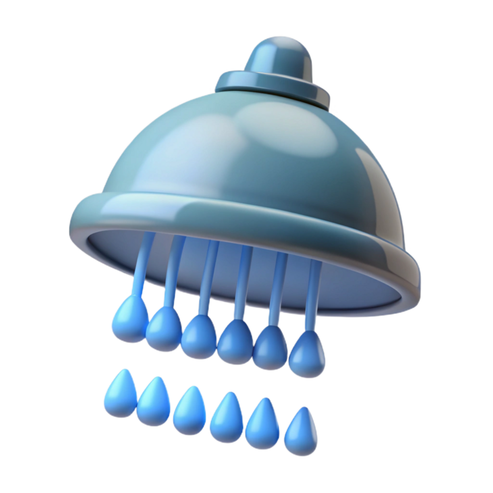 quintessential nordic Shower head, rainfall style, NO BACKGROUND with Transparent Background. professional png