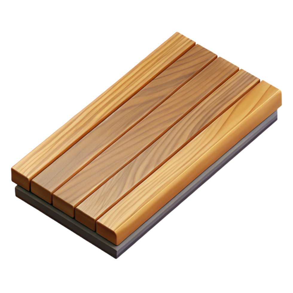 melancholic breathtaking Wooden flooring plank, NO BACKGROUND with Transparent Background. expertly shot png