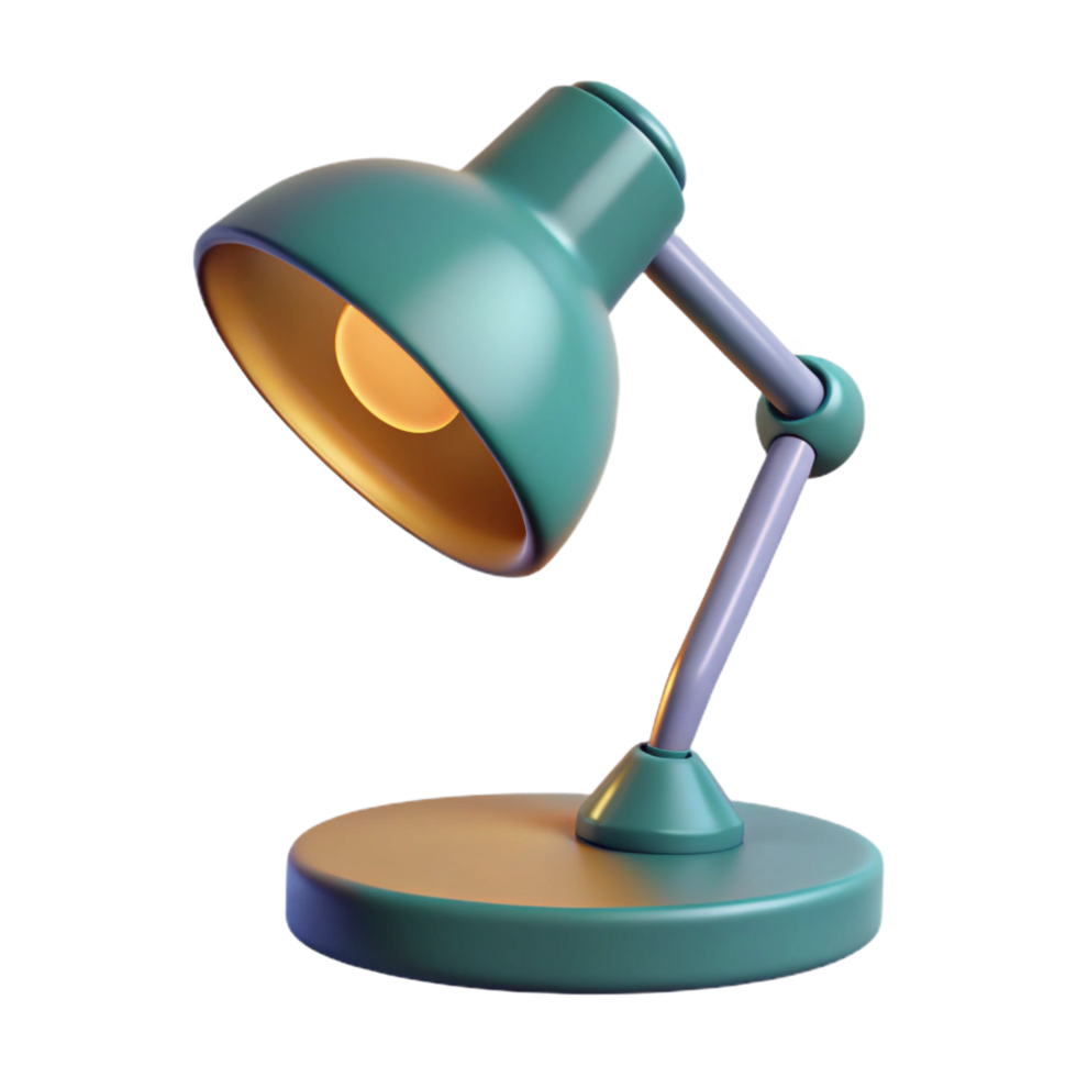 picturesque artistic Lamp, modern, table lamp, NO BACKGROUND with Transparent Background. precision png