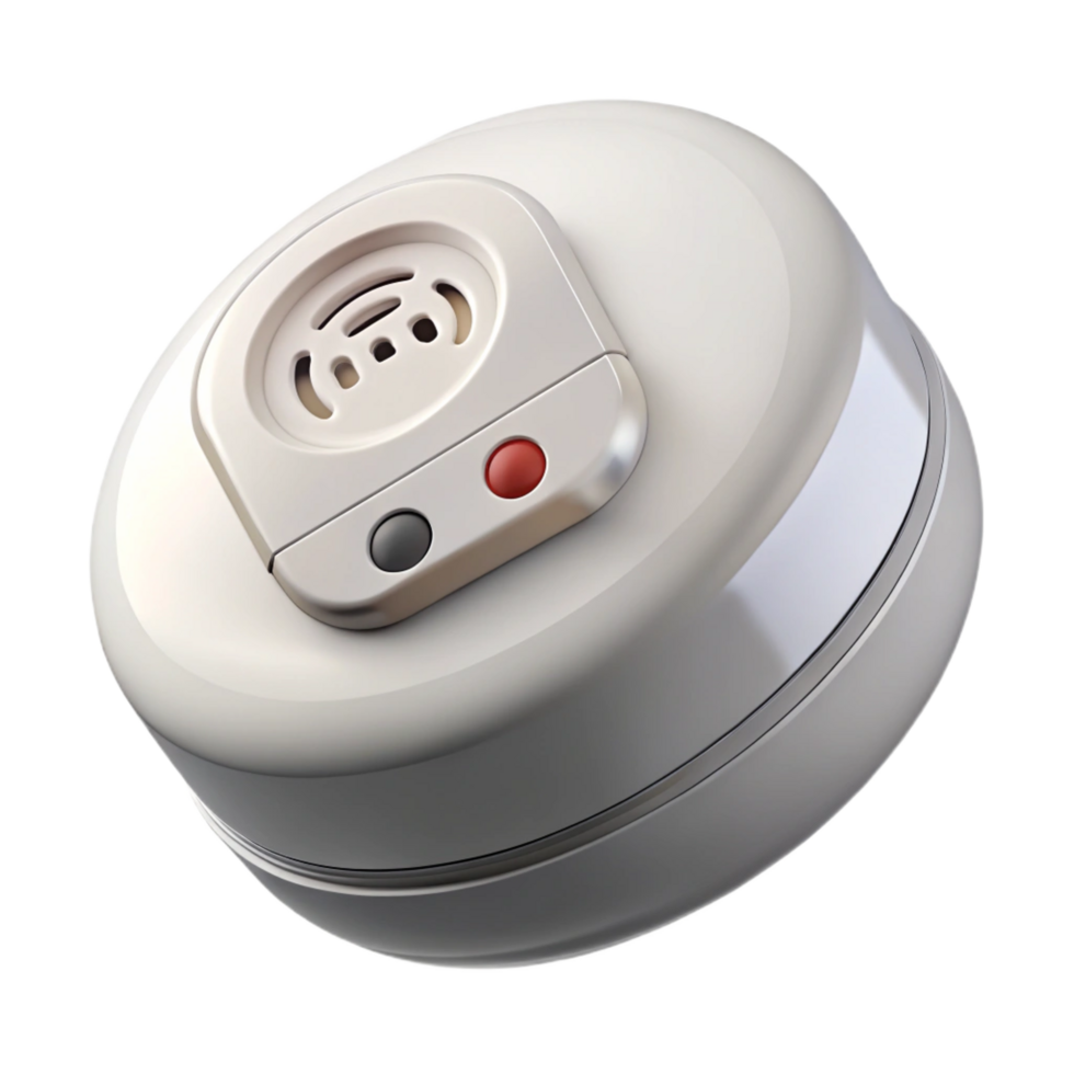 standout abstract Carbon monoxide detector, white, NO BACKGROUND with Transparent Background. ultra HD png