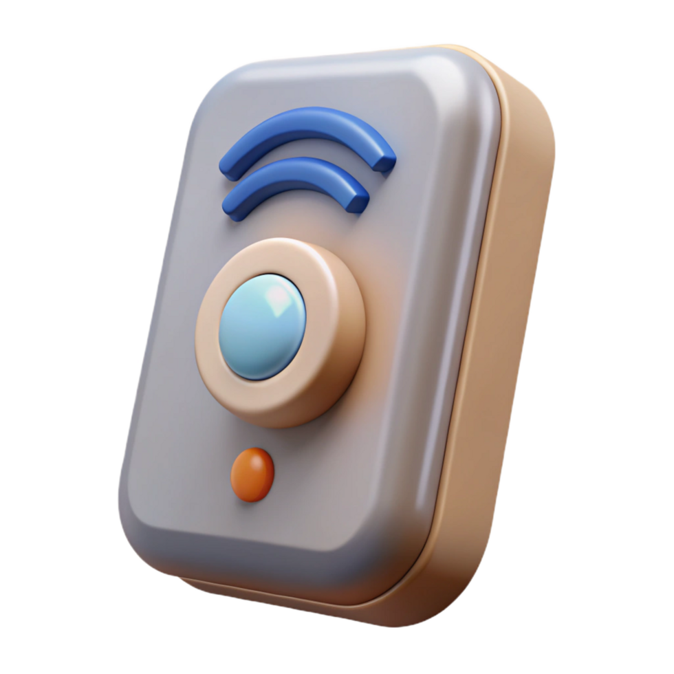 unparalleled classic Doorbell, wireless, NO BACKGROUND with Transparent Background. refined png