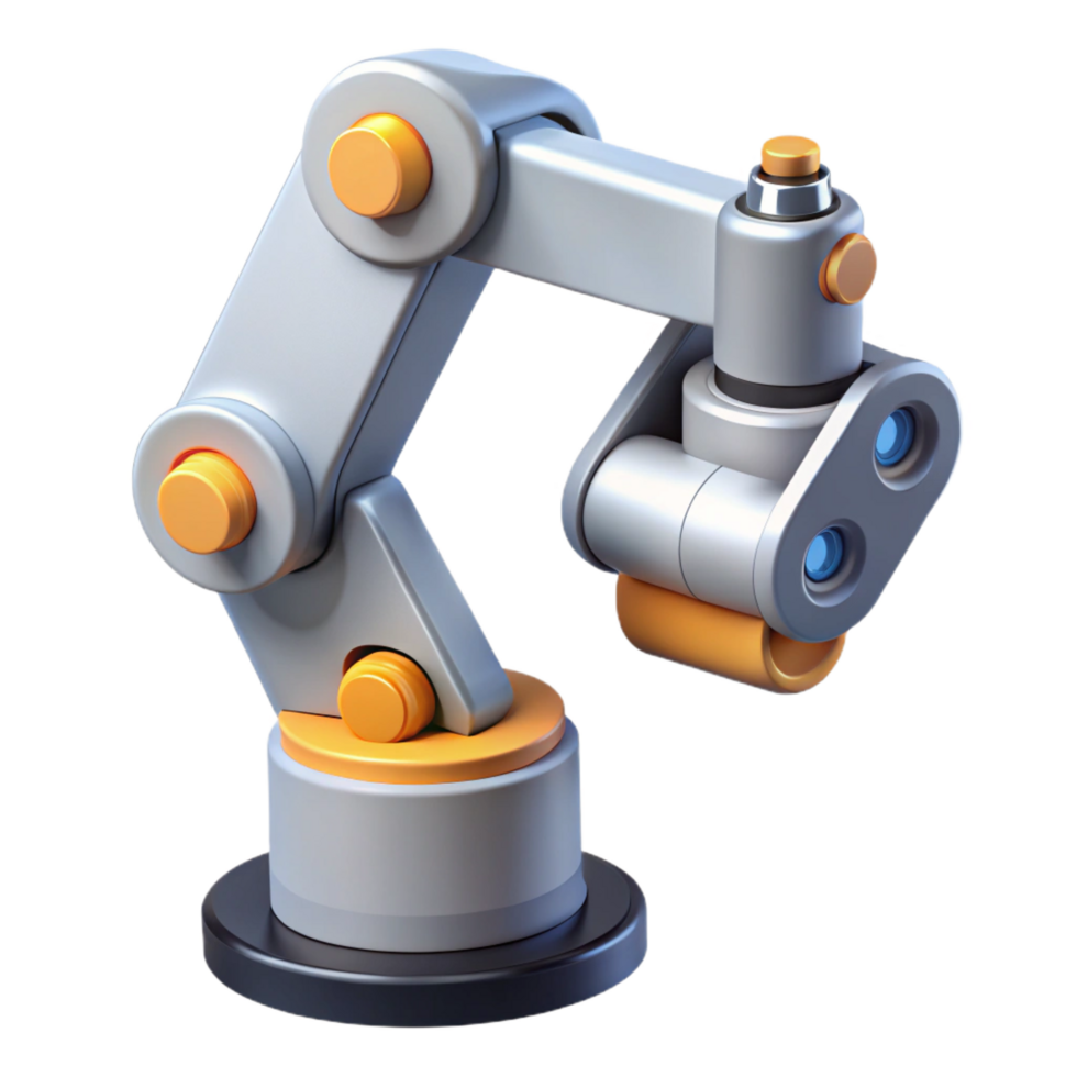 wonderful peaceful bohemian Advanced robotic arm with multiple joints NO BACKGROUND with Transparent Background. masterfully captured png