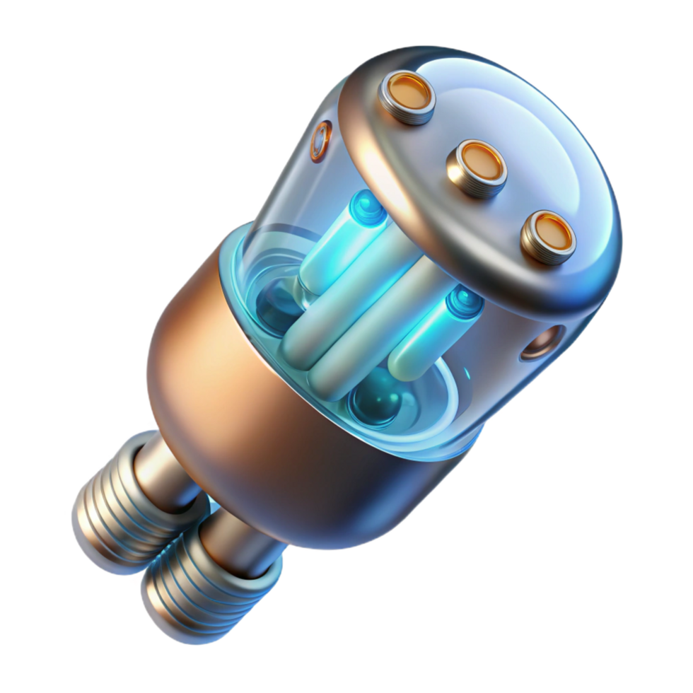 majestic rustic Advanced medical implant with bioluminescent sensors NO BACKGROUND with Transparent Background. gallery standard png