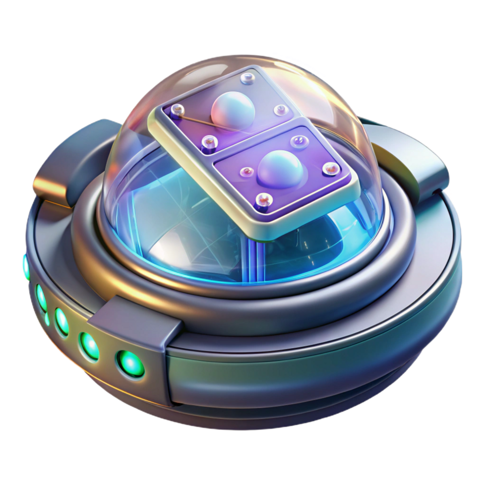 immaculate notable Futuristic communication device with holographic interface NO BACKGROUND with Transparent Background. png
