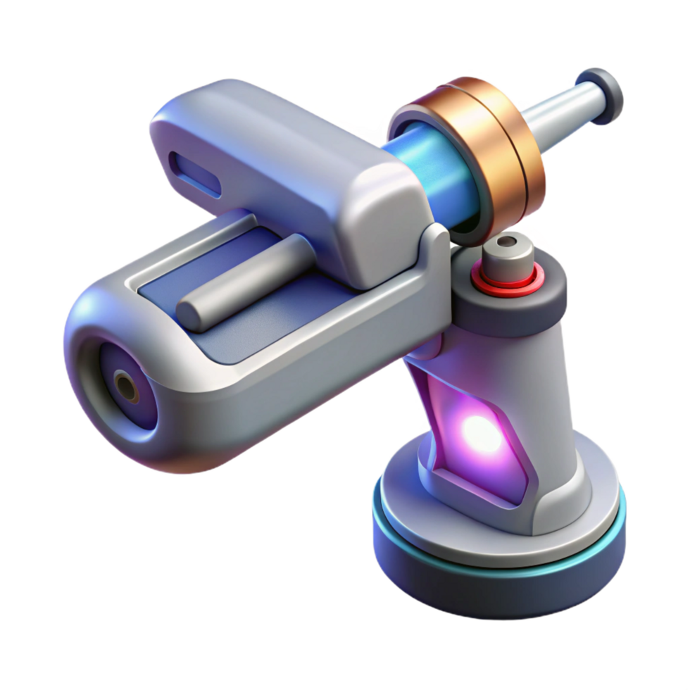 serene quintessential Futuristic surgical tool with laser precision NO BACKGROUND with Transparent Background. png