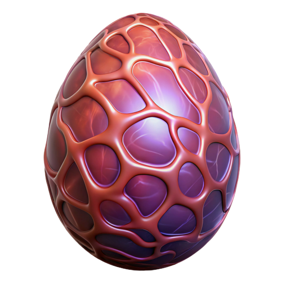 standout contemporary Alien egg with pulsating veins NO BACKGROUND with Transparent Background. top-tier png