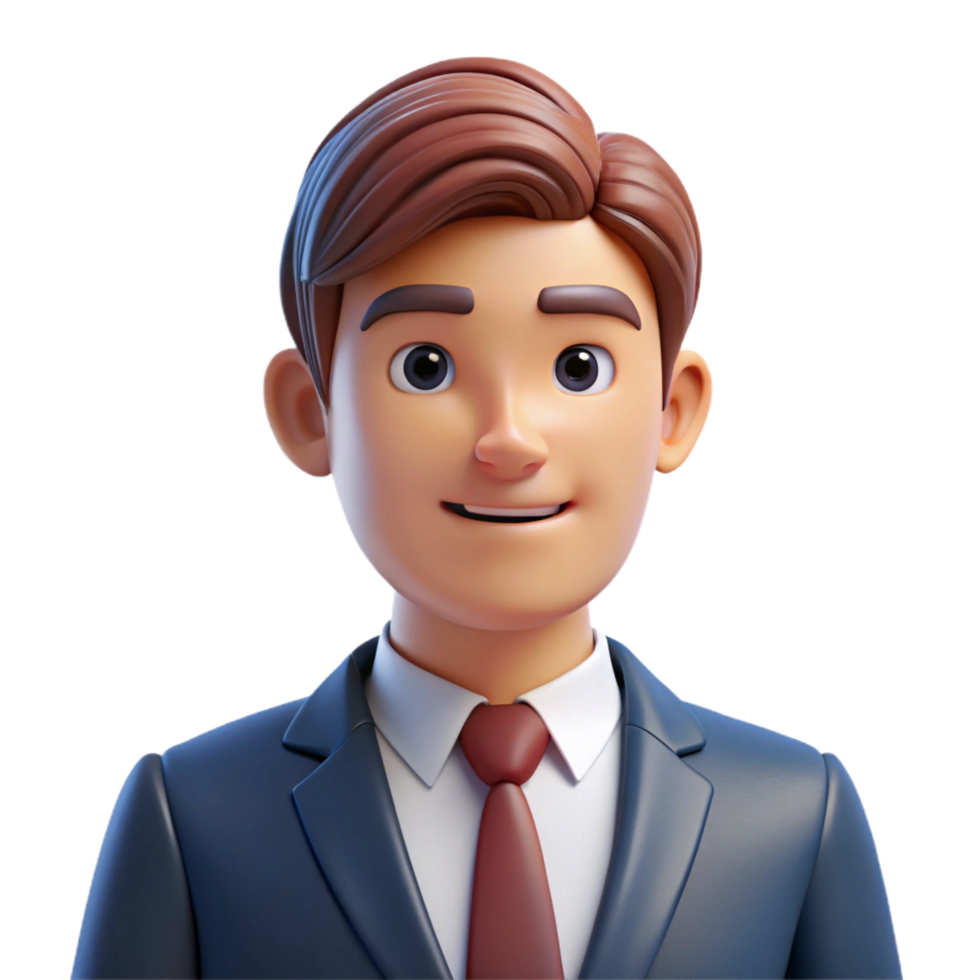 playful stunning Serious businessman in a suit and tie. NO BACKGROUND with Transparent Background. detailed png