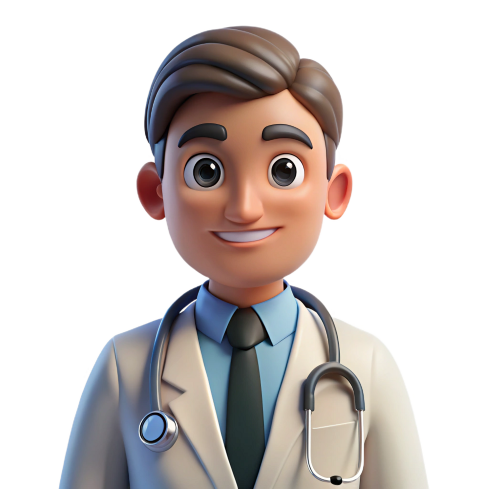 gorgeous unparalleled Doctor in a lab coat with a stethoscope. NO BACKGROUND with Transparent Background. png