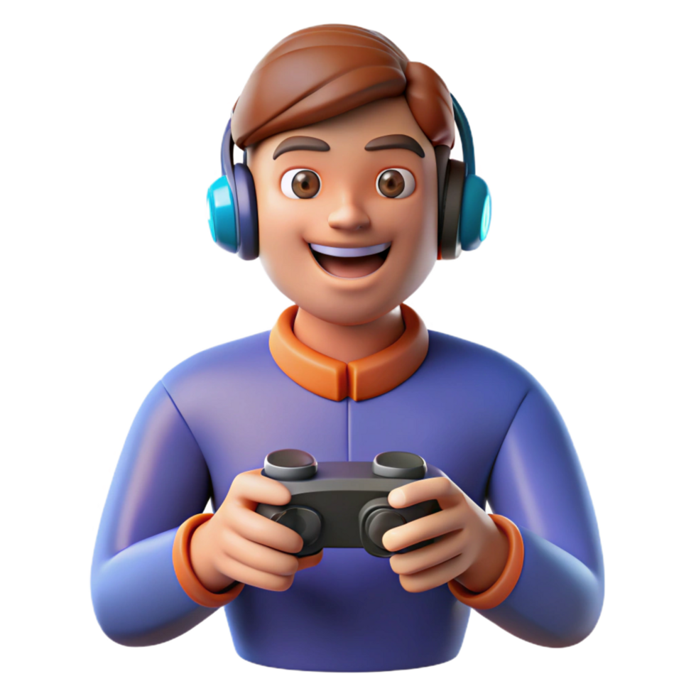 immaculate mysterious urban Gamer playing a game. NO BACKGROUND with Transparent Background. precision png