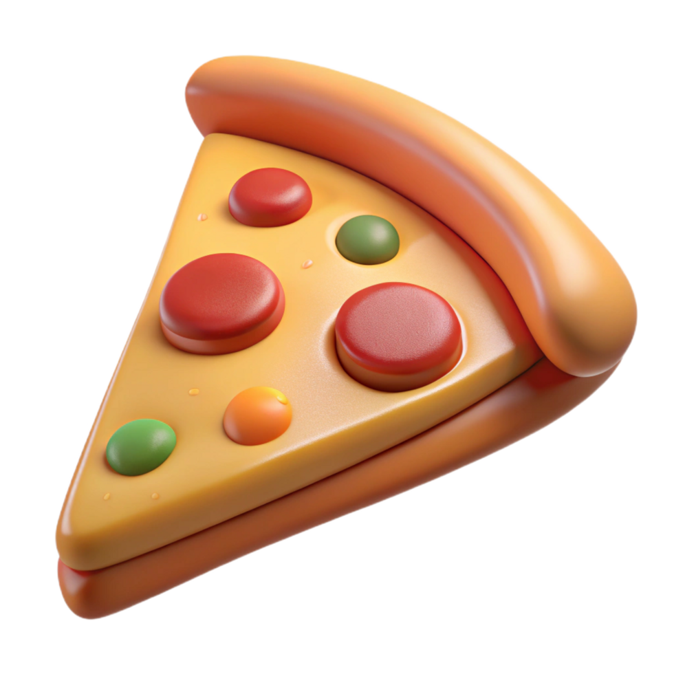 vibrant melancholic renaissance Slice of pizza. NO BACKGROUND with Transparent Background. high resolution png