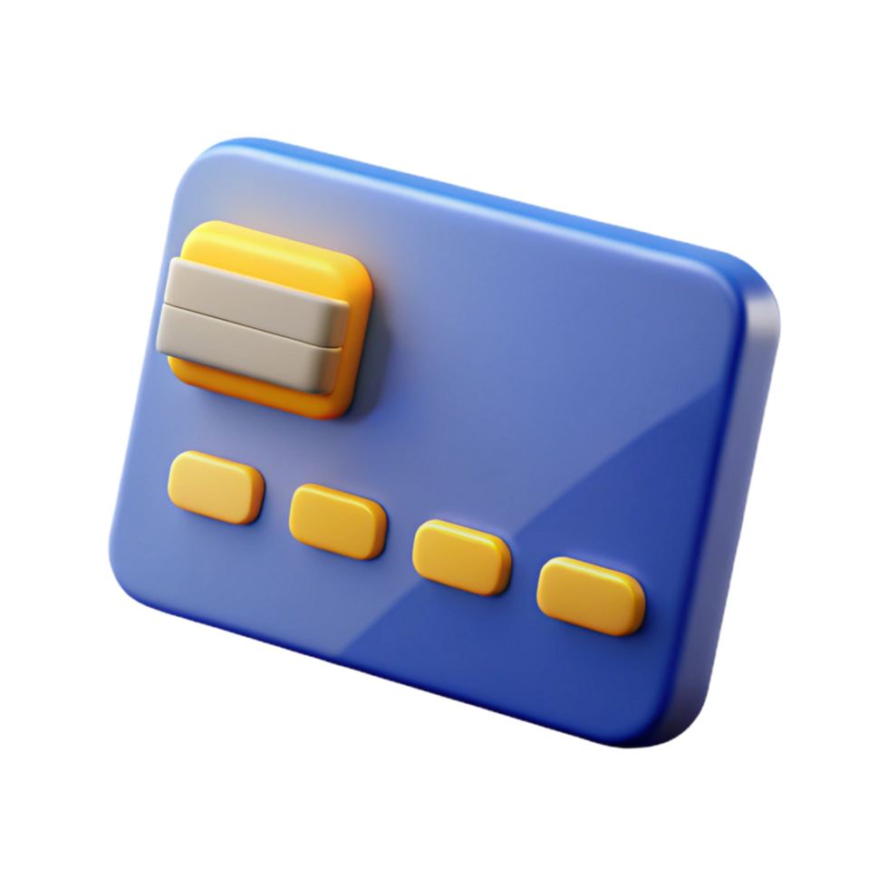 impressive unparalleled Credit card with a chip. NO BACKGROUND with Transparent Background. png