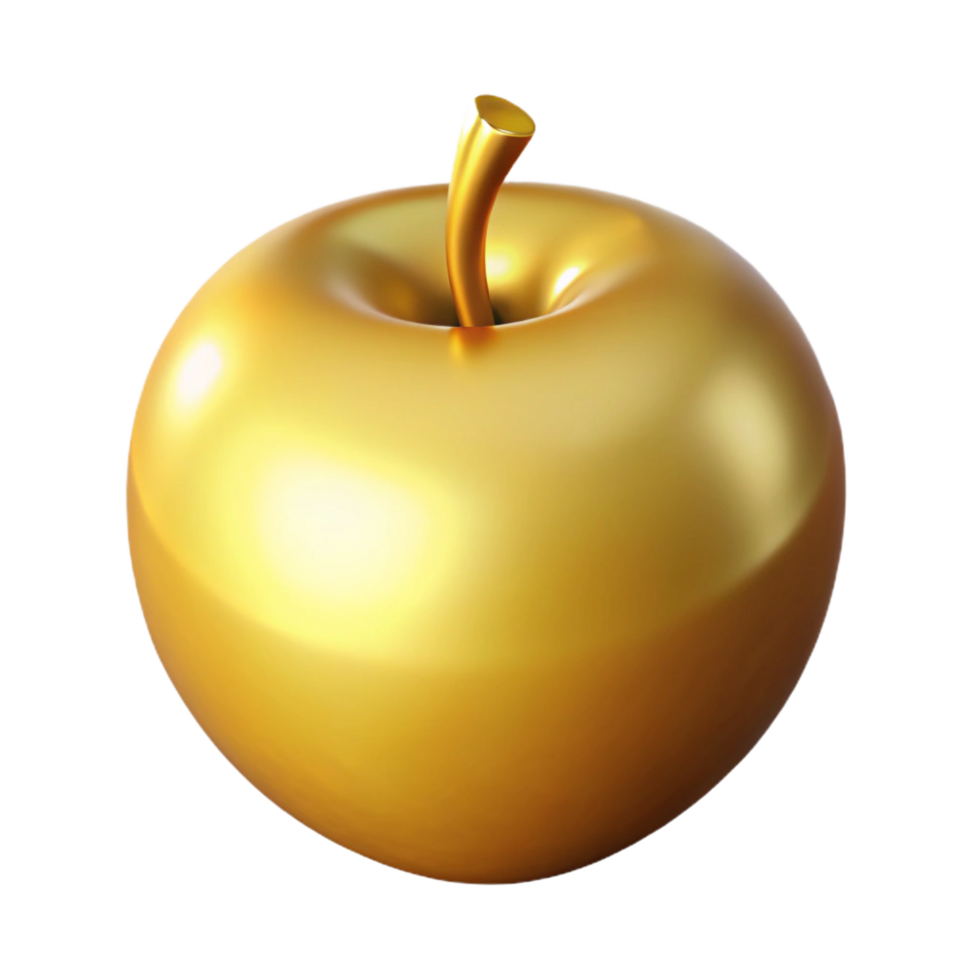 spectacular nostalgic artistic Golden Apple of Discord. NO BACKGROUND with Transparent Background. handcrafted png