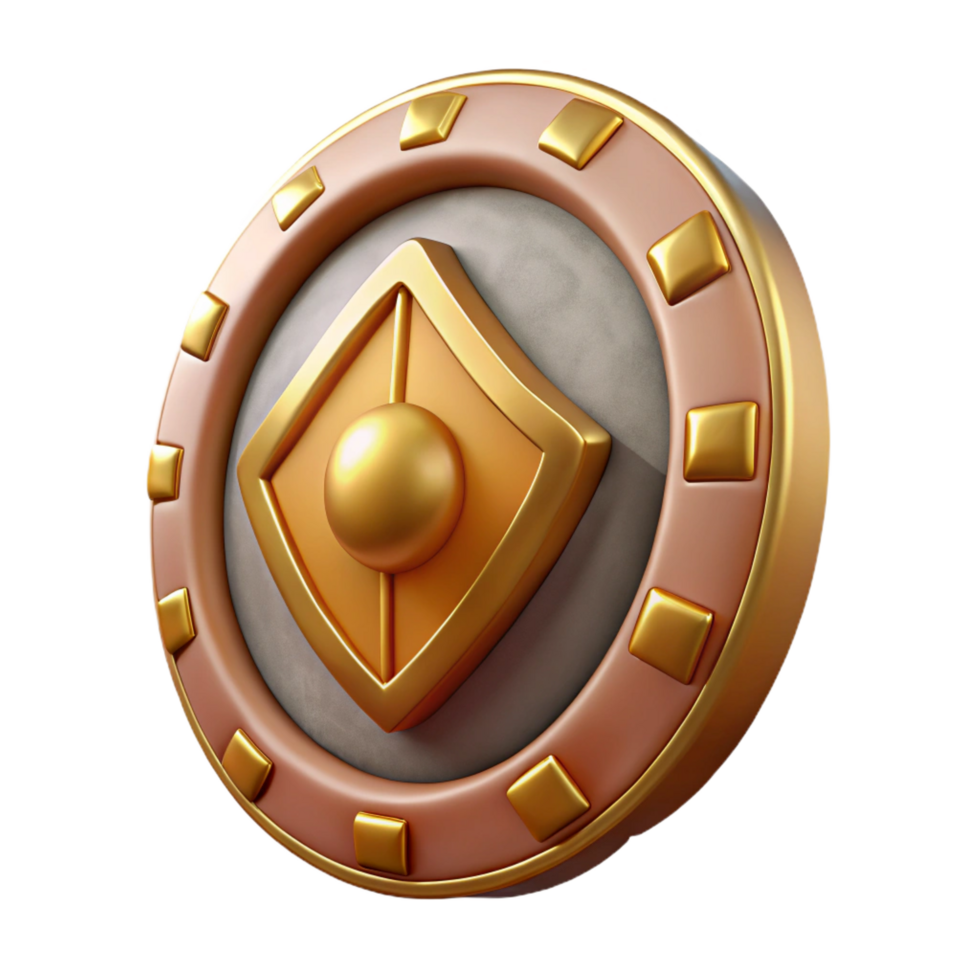 remarkable vintage Aegis, shield of Zeus and Athena. NO BACKGROUND with Transparent Background. expertly shot png