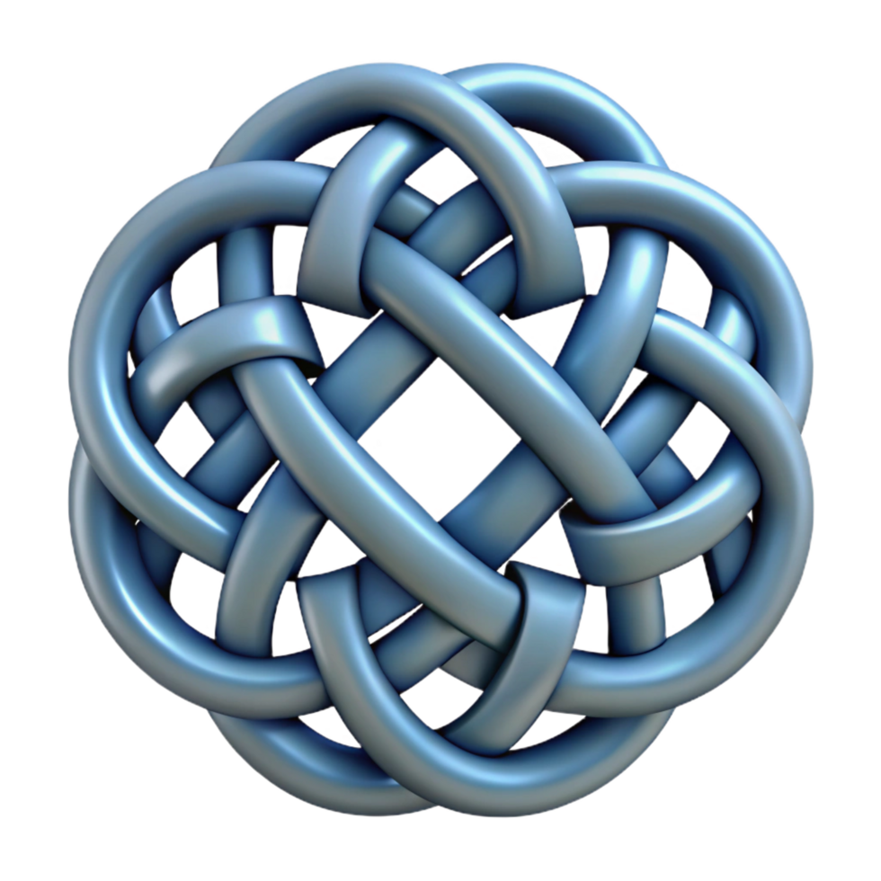 notable mid-century Celtic Knotwork Design. NO BACKGROUND with Transparent Background. exclusive png