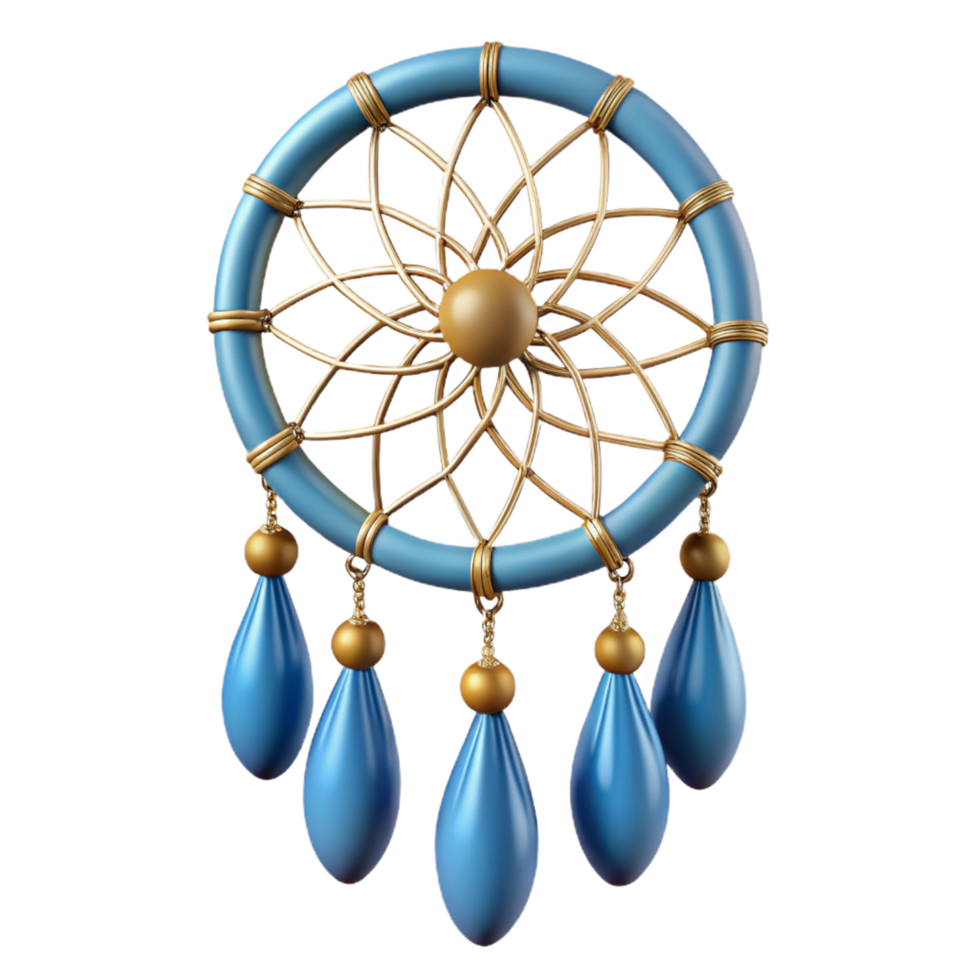 radiant contemporary Dreamcatcher. NO BACKGROUND with Transparent Background. artisan png