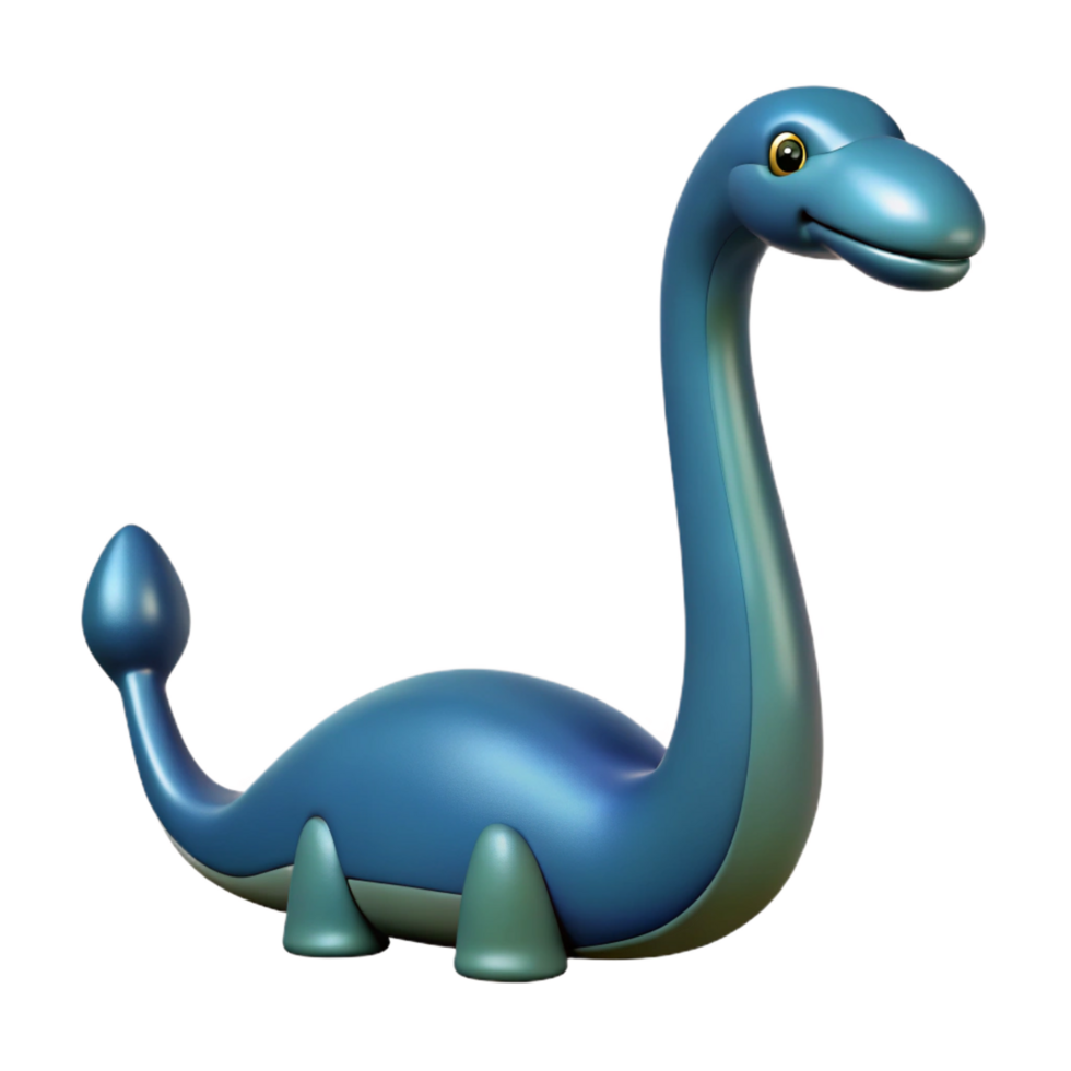 serene calm traditional Loch Ness Monster. NO BACKGROUND with elite png