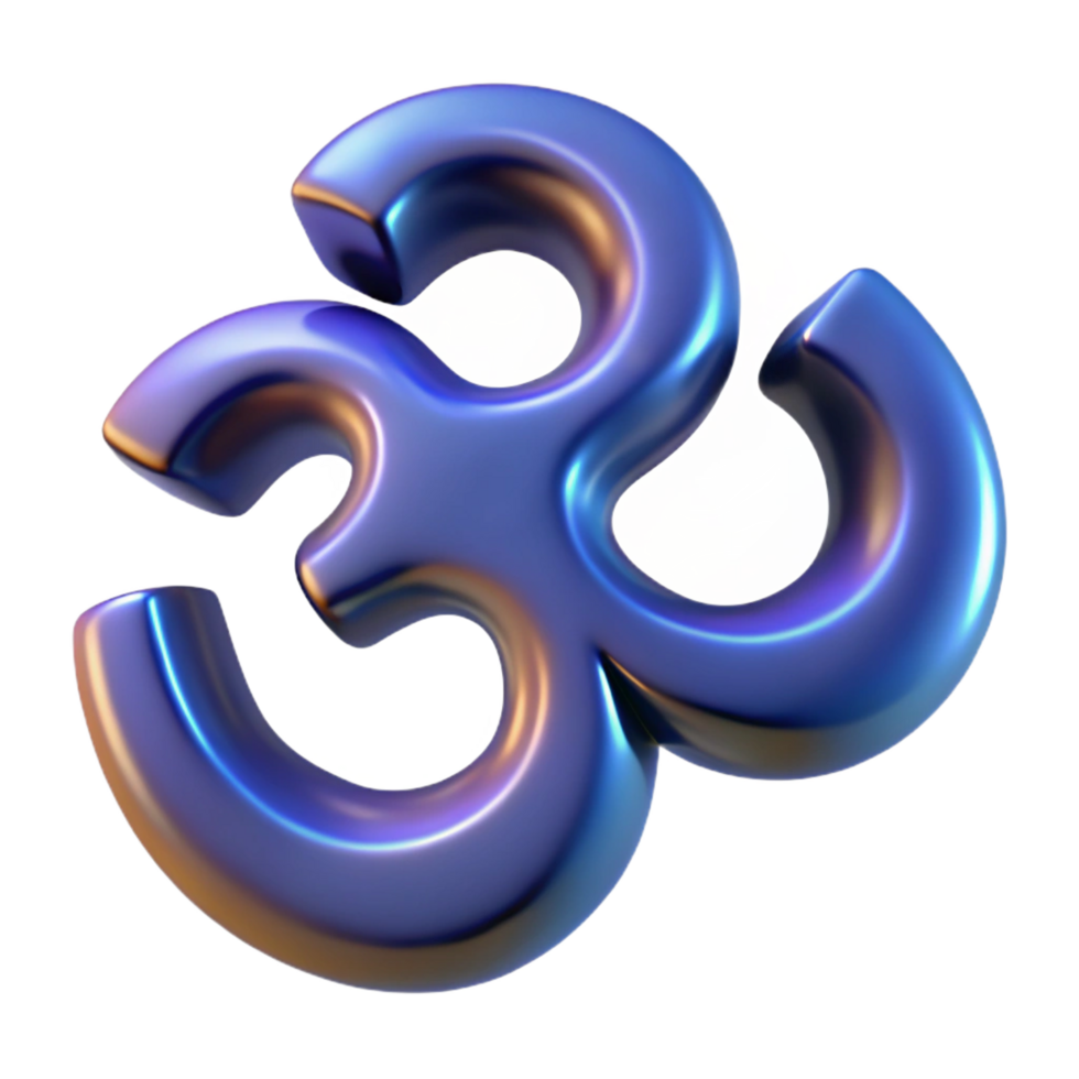 nostalgic enchanting Om symbol. NO BACKGROUND with Transparent Background. fine detail png