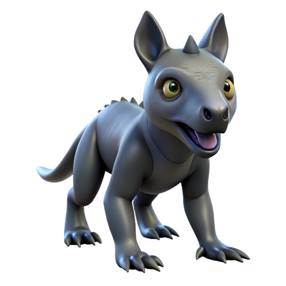 sumptuous gothic Chupacabra. NO BACKGROUND with Transparent Background. refined png