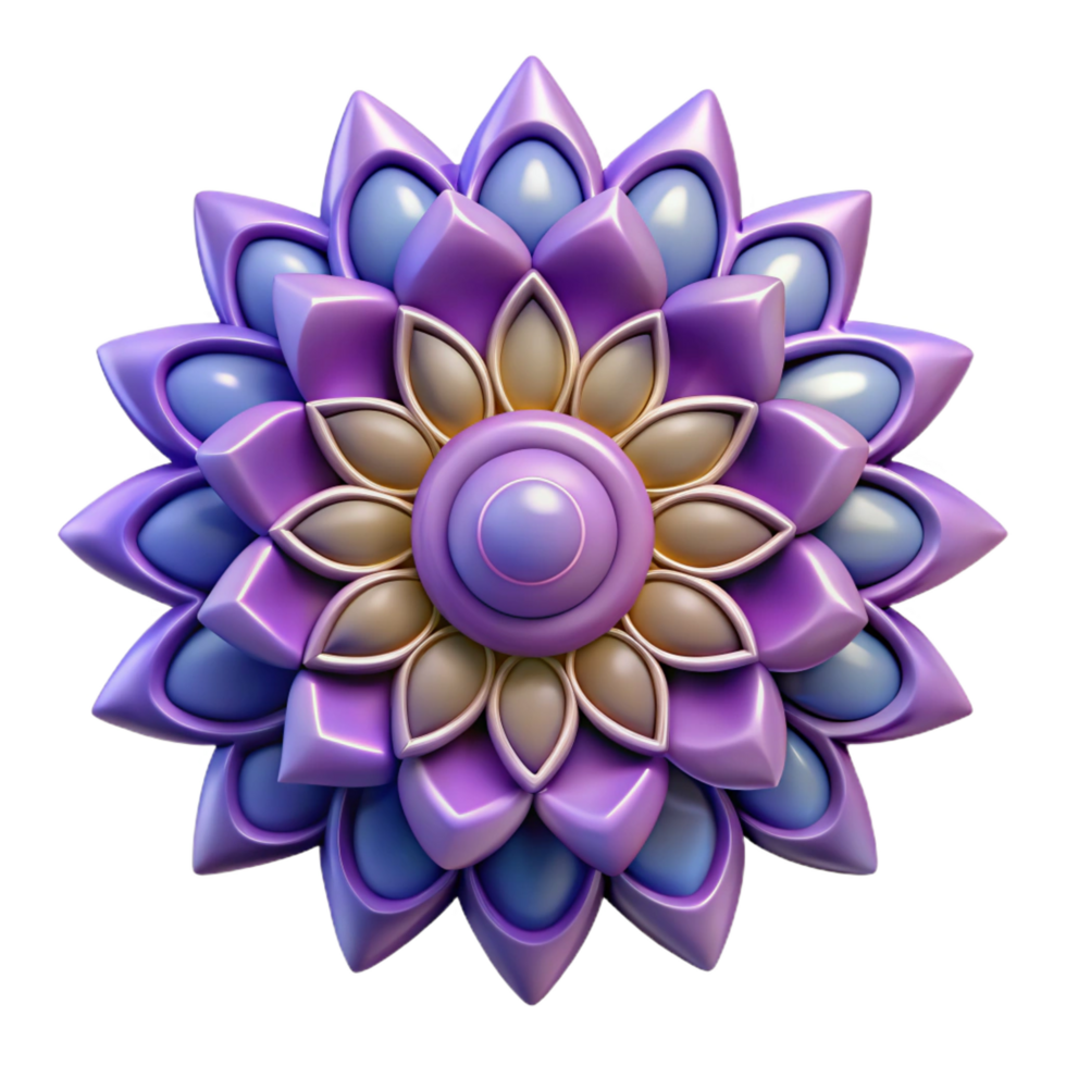 sumptuous harmonious nordic Mandala design. NO BACKGROUND with Transparent Background. premium png