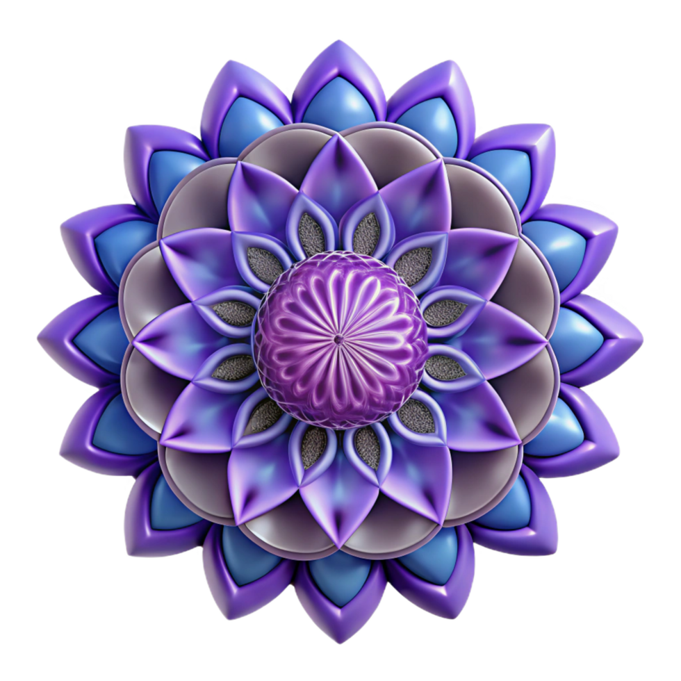 fascinating memorable Mandala design. NO BACKGROUND with Transparent Background. png