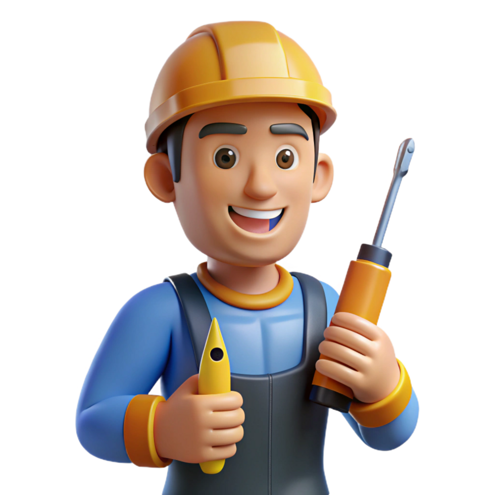 striking baroque Electrician with screwdriver, NO BACKGROUND with Transparent Background. gallery standard png
